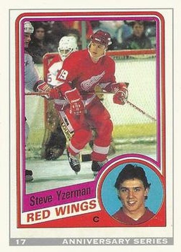 #17 Steve Yzerman - Detroit Red Wings - 1992-93 O-Pee-Chee Hockey - 25th Anniversary