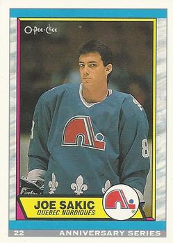 #22 Joe Sakic - Quebec Nordiques - 1992-93 O-Pee-Chee Hockey - 25th Anniversary