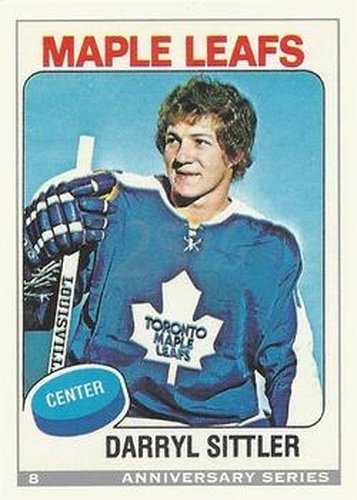 #8 Darryl Sittler - Toronto Maple Leafs - 1992-93 O-Pee-Chee Hockey - 25th Anniversary