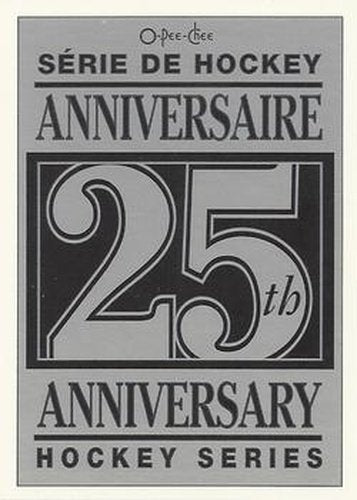 #NNO 25th Anniversary Checklist - 1992-93 O-Pee-Chee Hockey - 25th Anniversary