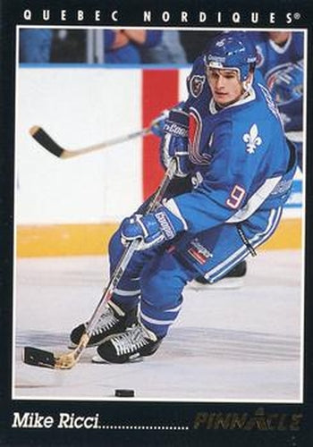 #110 Mike Ricci - Quebec Nordiques - 1993-94 Pinnacle Canadian Hockey