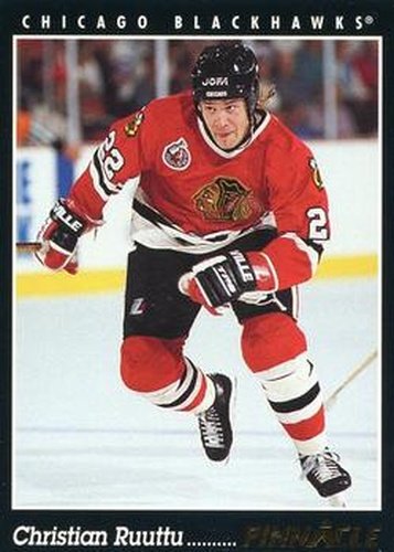 #116 Christian Ruuttu - Chicago Blackhawks - 1993-94 Pinnacle Canadian Hockey