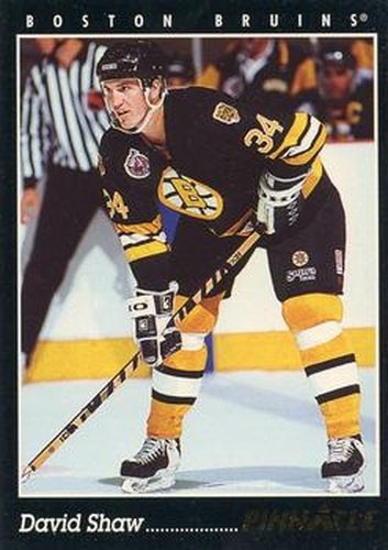 #124 David Shaw - Boston Bruins - 1993-94 Pinnacle Canadian Hockey