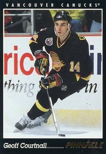 #132 Geoff Courtnall - Vancouver Canucks - 1993-94 Pinnacle Canadian Hockey