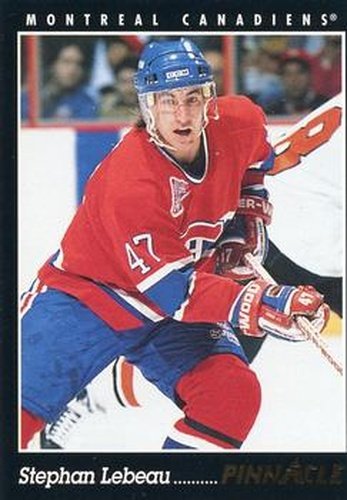 #136 Stephan Lebeau - Montreal Canadiens - 1993-94 Pinnacle Canadian Hockey
