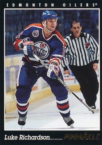 #139 Luke Richardson - Edmonton Oilers - 1993-94 Pinnacle Canadian Hockey