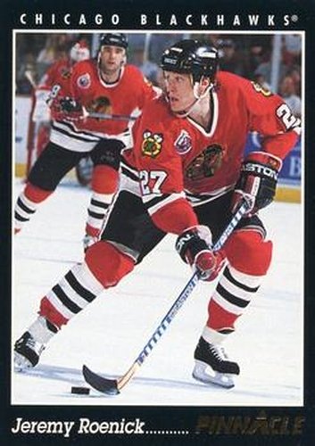 #140 Jeremy Roenick - Chicago Blackhawks - 1993-94 Pinnacle Canadian Hockey
