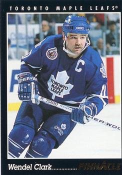 #157 Wendel Clark - Toronto Maple Leafs - 1993-94 Pinnacle Canadian Hockey