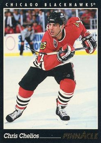 #181 Chris Chelios - Chicago Blackhawks - 1993-94 Pinnacle Canadian Hockey