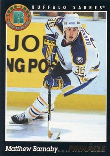 #216 Matthew Barnaby - Buffalo Sabres - 1993-94 Pinnacle Canadian Hockey