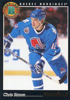 #219 Chris Simon - Quebec Nordiques - 1993-94 Pinnacle Canadian Hockey