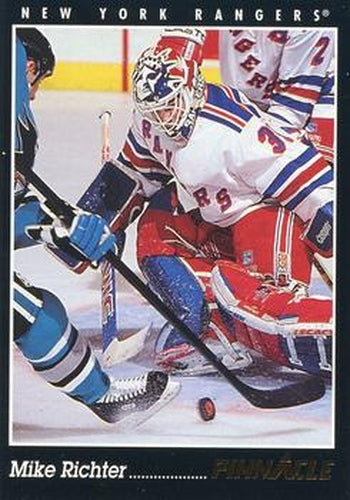 #242 Mike Richter - New York Rangers - 1993-94 Pinnacle Canadian Hockey