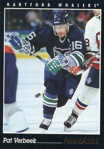 #243 Pat Verbeek - Hartford Whalers - 1993-94 Pinnacle Canadian Hockey