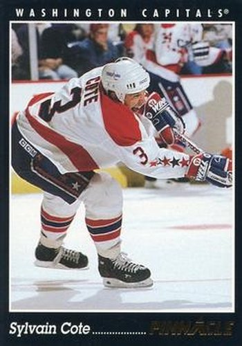 #258 Sylvain Cote - Washington Capitals - 1993-94 Pinnacle Canadian Hockey