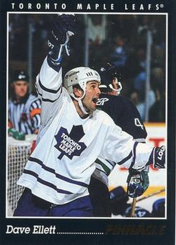 #262 Dave Ellett - Toronto Maple Leafs - 1993-94 Pinnacle Canadian Hockey