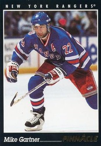 #27 Mike Gartner - New York Rangers - 1993-94 Pinnacle Canadian Hockey