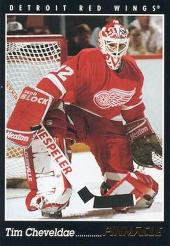 #282 Tim Cheveldae - Detroit Red Wings - 1993-94 Pinnacle Canadian Hockey
