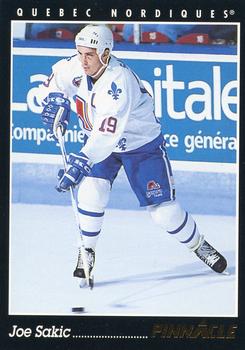 #290 Joe Sakic - Quebec Nordiques - 1993-94 Pinnacle Canadian Hockey