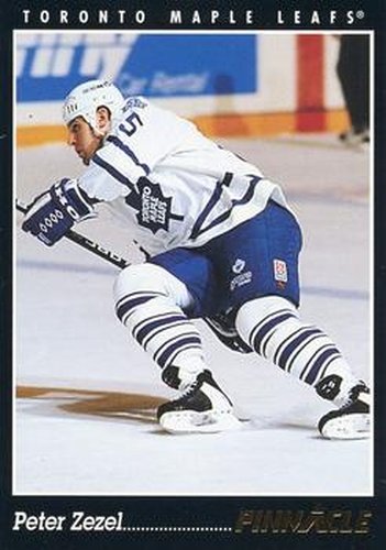#297 Peter Zezel - Toronto Maple Leafs - 1993-94 Pinnacle Canadian Hockey