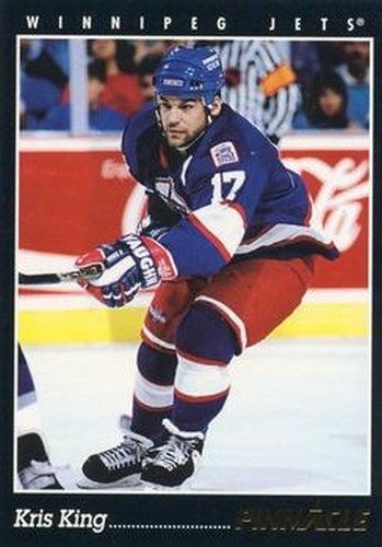#316 Kris King - Winnipeg Jets - 1993-94 Pinnacle Canadian Hockey