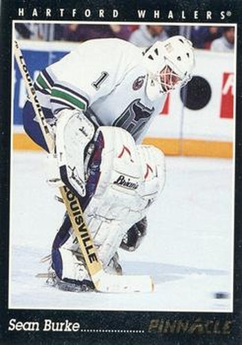 #31 Sean Burke - Hartford Whalers - 1993-94 Pinnacle Canadian Hockey