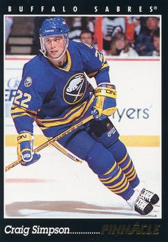 #396 Craig Simpson - Buffalo Sabres - 1993-94 Pinnacle Canadian Hockey