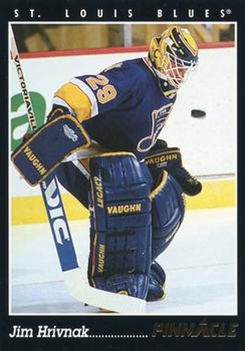 #407 Jim Hrivnak - St. Louis Blues - 1993-94 Pinnacle Canadian Hockey