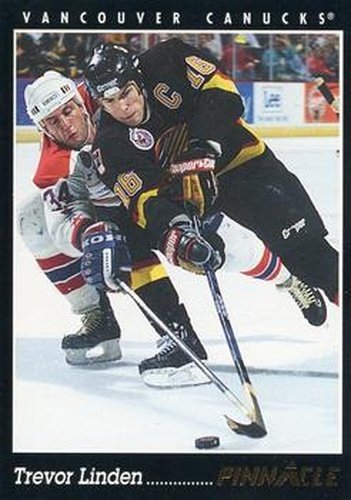 #43 Trevor Linden - Vancouver Canucks - 1993-94 Pinnacle Canadian Hockey