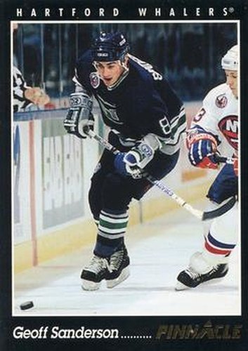 #9 Geoff Sanderson - Hartford Whalers - 1993-94 Pinnacle Canadian Hockey