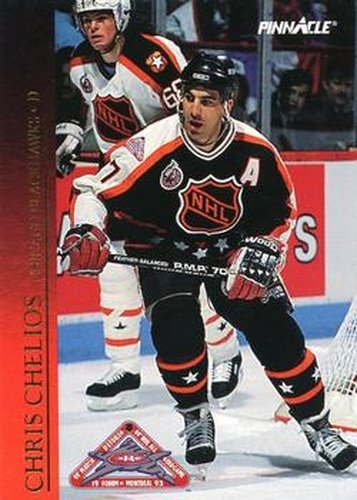 #26 Chris Chelios - Chicago Blackhawks - 1993-94 Score Canadian Hockey - Pinnacle All-Stars Canadian