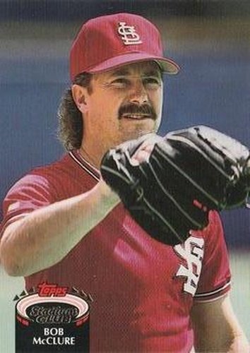 #484 Bob McClure - St. Louis Cardinals - 1992 Stadium Club Baseball