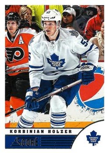 #484 Korbinian Holzer - Toronto Maple Leafs - 2013-14 Score Hockey