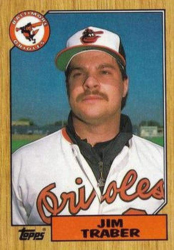 #484 Jim Traber - Baltimore Orioles - 1987 Topps Baseball