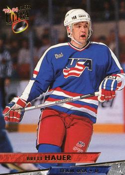#484 Brett Hauer - USA - 1993-94 Ultra Hockey