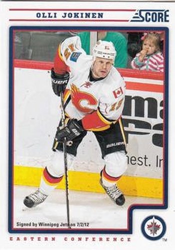 #484 Olli Jokinen - Winnipeg Jets - 2012-13 Score Hockey