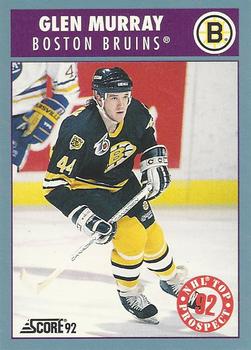 #484 Glen Murray - Boston Bruins - 1992-93 Score Canadian Hockey