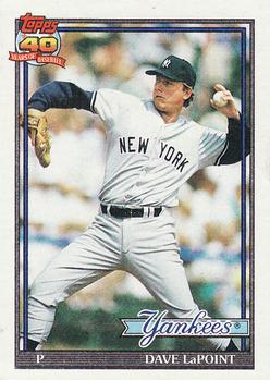#484 Dave LaPoint - New York Yankees - 1991 Topps Baseball