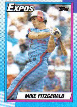 #484 Mike Fitzgerald - Montreal Expos - 1990 Topps Baseball