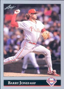 #484 Barry Jones - Philadelphia Phillies - 1992 Leaf Baseball