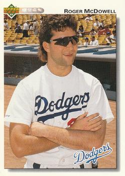 #484 Roger McDowell - Los Angeles Dodgers - 1992 Upper Deck Baseball