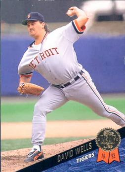 #484 David Wells - Detroit Tigers - 1993 Leaf Baseball