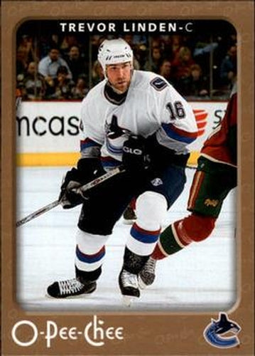 #484 Trevor Linden - Vancouver Canucks - 2006-07 O-Pee-Chee Hockey