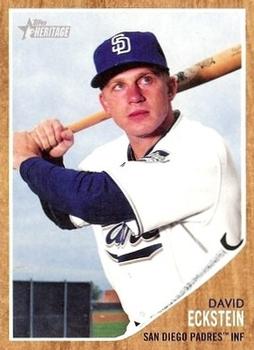 #484 David Eckstein - San Diego Padres - 2011 Topps Heritage Baseball