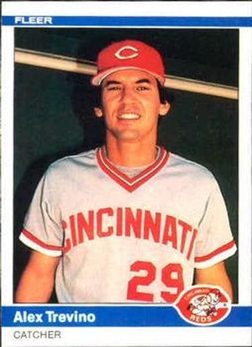 #484 Alex Trevino - Cincinnati Reds - 1984 Fleer Baseball
