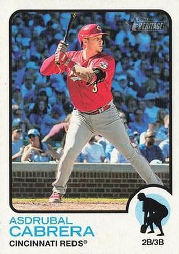 #484 Asdrubal Cabrera - Cincinnati Reds - 2022 Topps Heritage Baseball