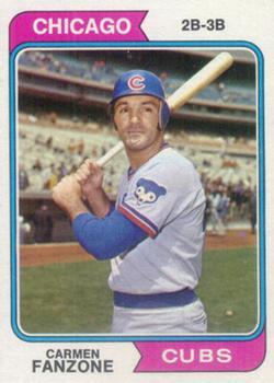 #484 Carmen Fanzone - Chicago Cubs - 1974 Topps Baseball