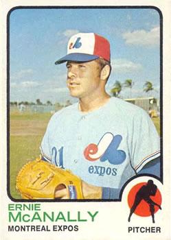 #484 Ernie McAnally - Montreal Expos - 1973 Topps Baseball