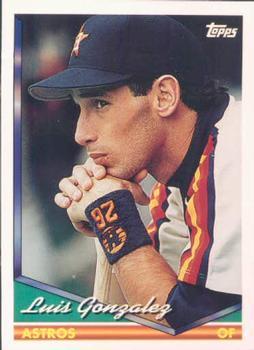 #484 Luis Gonzalez - Houston Astros - 1994 Topps Baseball