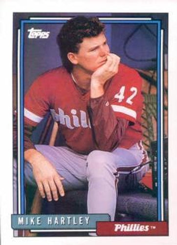 #484 Mike Hartley - Philadelphia Phillies - 1992 Topps Baseball