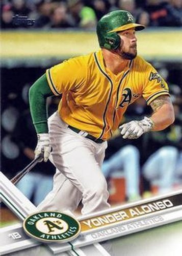 #484 Yonder Alonso - Oakland Athletics - 2017 Topps Baseball